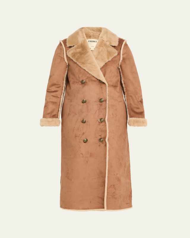 Citron Faux Fur Maxi Coat
